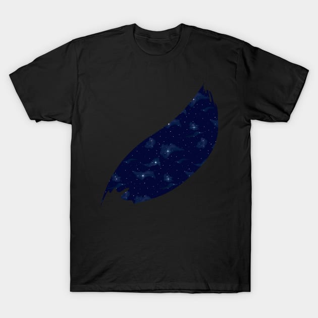 Night sky stars pattern. T-Shirt by CraftCloud